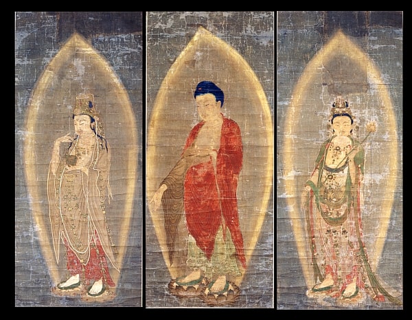 阿弥陀三尊来迎図